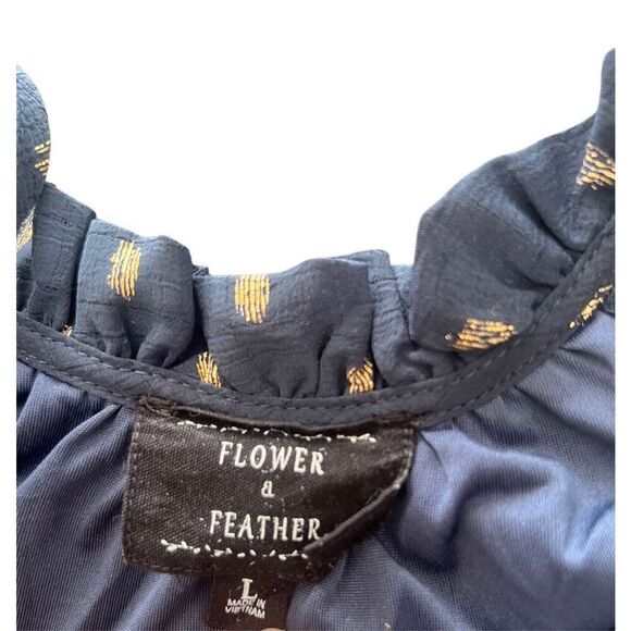 Flower & Feather Dress Dress size L - Picture 2 of 6